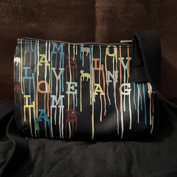 L.A.M.B. Black and Multicolor Crossbody Bag - Picture 2 of 3